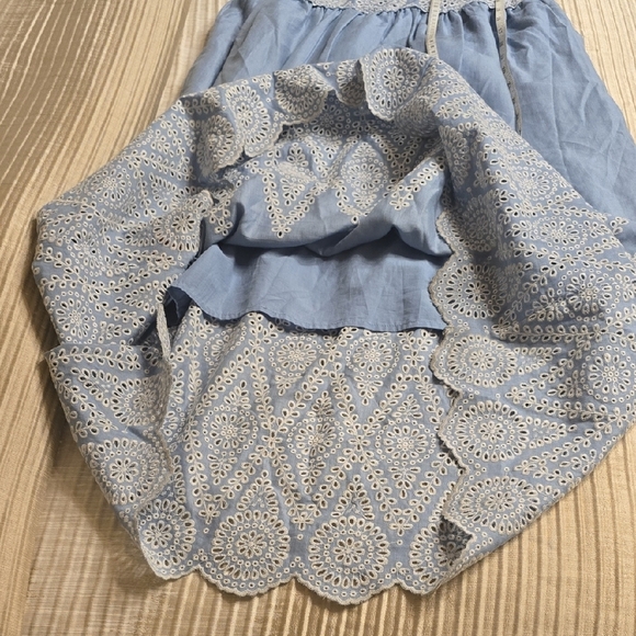 Elie Tahari Sky Blue and White Lace Maxi Dress - Picture 14 of 15